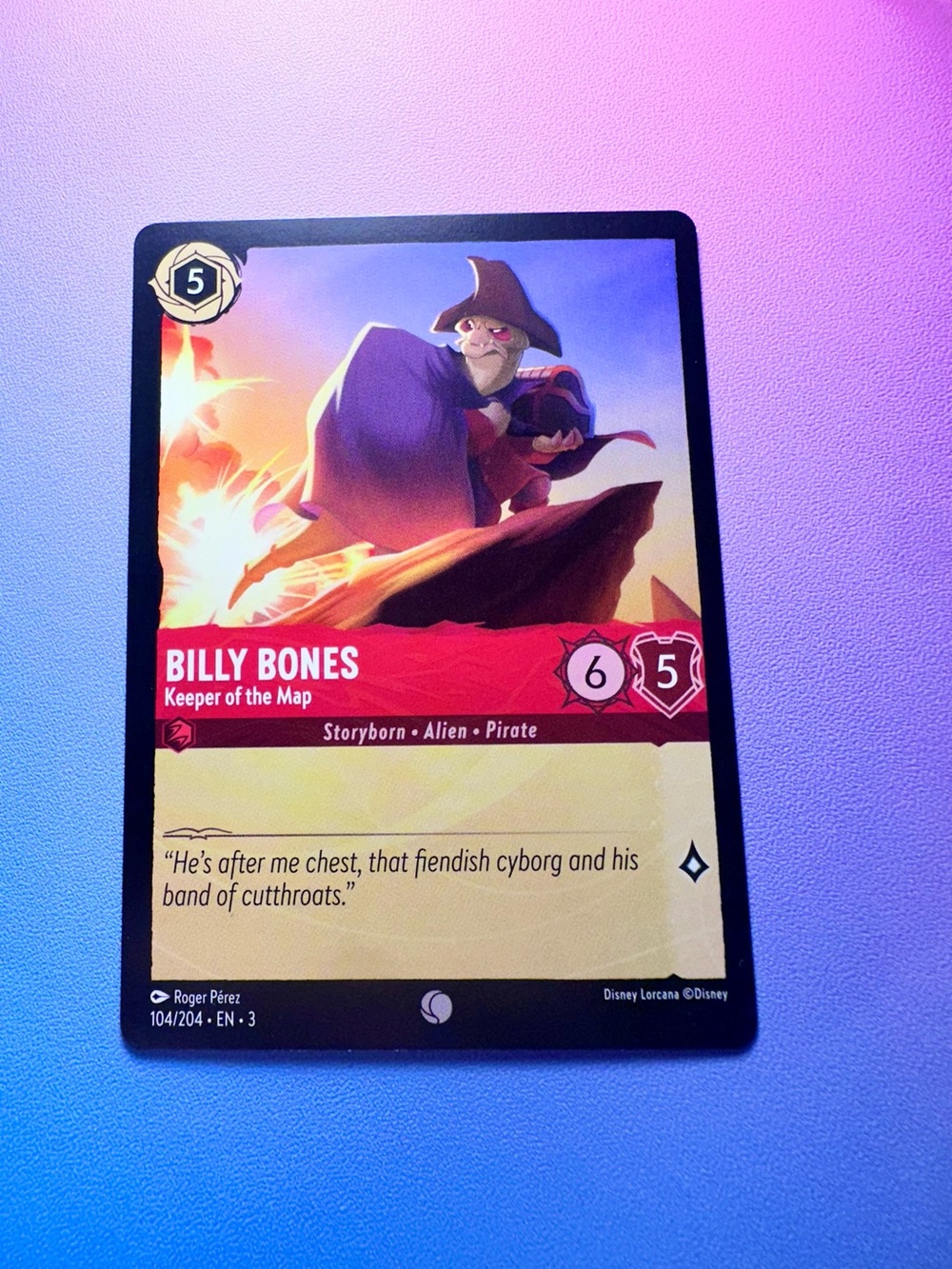 billy bones [treasure planet] - 104/204 (common) — lorcana: into the inklands